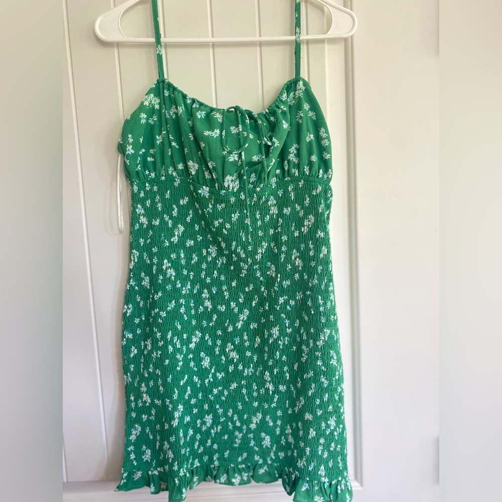 Princess Polly Green Floral Dress